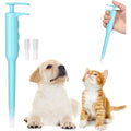 Easy pet pill dispenser with soft silicone tip for dogs and cats